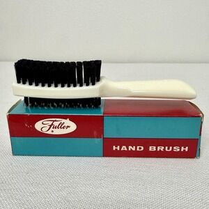 Vintage Fuller Hand Brush Bristle Comb #585 White Collectible New W/ Box